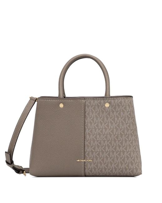Michael Kors Gray Flora Medium Tote Bag