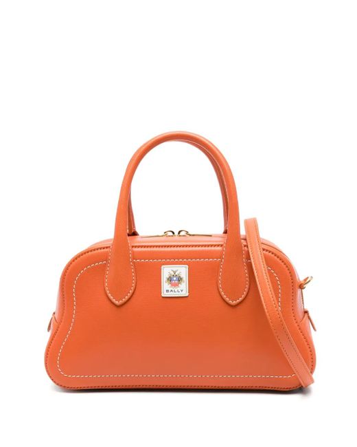 Bally ロゴパッチ ハンドバッグ Orange