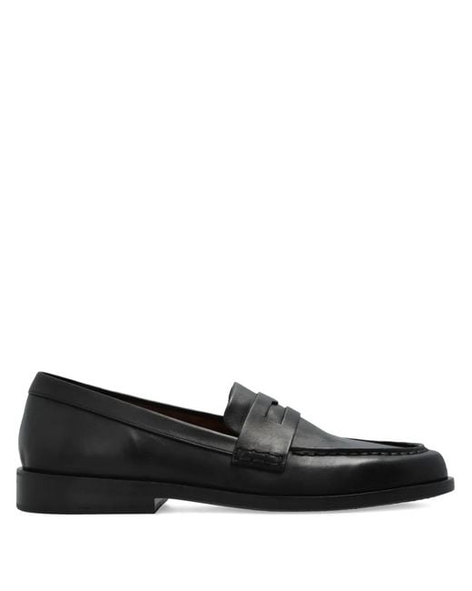 Marsèll Black Penny-Slot Loafers for men