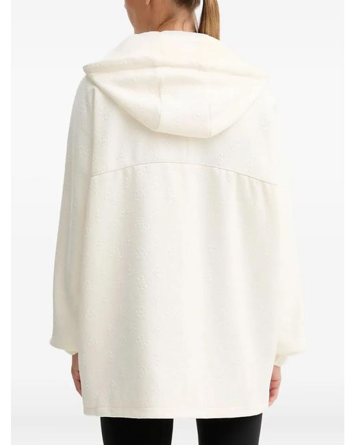 Guess White Zip-Up Hoodie