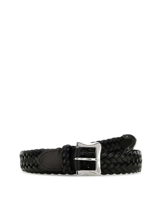 J&m Davidson Black Braided Belt
