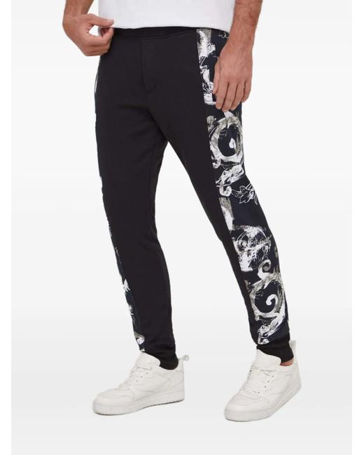 Versace Jeans Couture Printed Track Pants in Black for Men Lyst UK