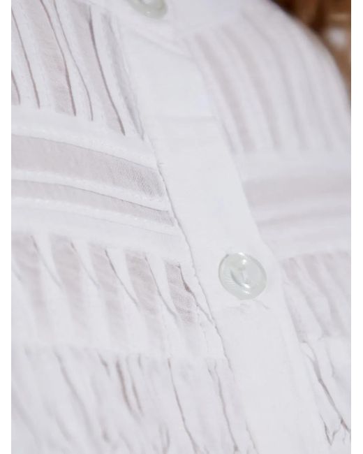 Isabel Marant White Plalia Cotton Shirt