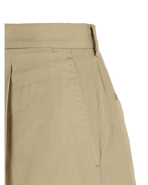Prada White Button Patch Pocket Trousers for men