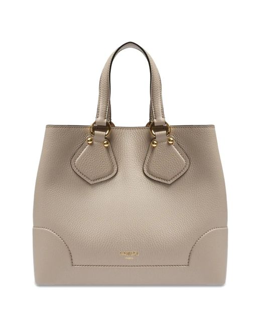 Lancel Natural Neo Izy Leather Tote Bag