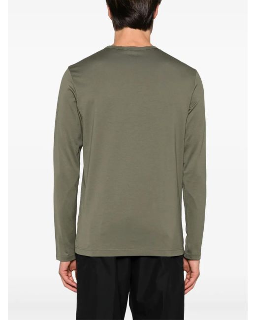 Sunspel Green Cotton T-Shirt for men