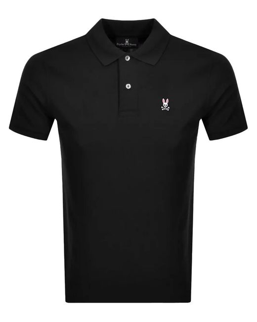 Psycho Bunny Black Classic Polo Shirt for men