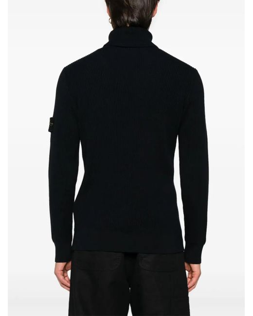 Stone Island Pullover Mit Kompass-Patch in Blue für Herren