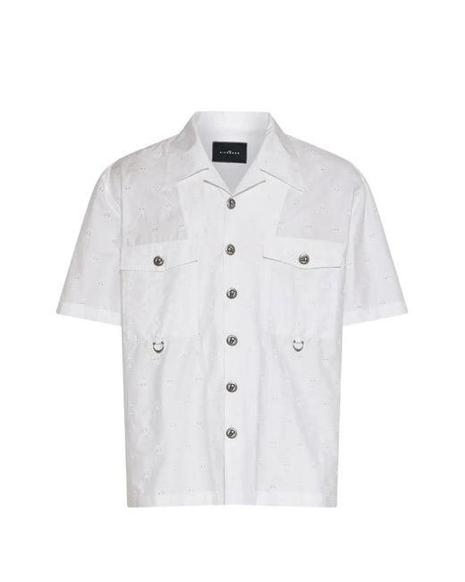 John Richmond White Flap-Pocket Shirt for men