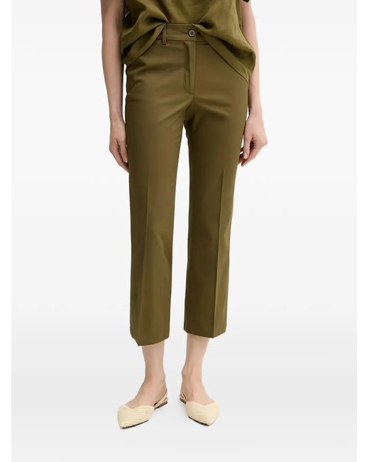 Sisley Green Pantalon Slim Crop
