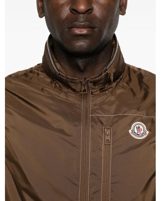 Moncler Brown Ansiei Zip Sleeveless Gilet for men
