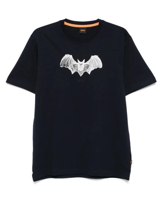 メンズ Boss プリント Tシャツ Black
