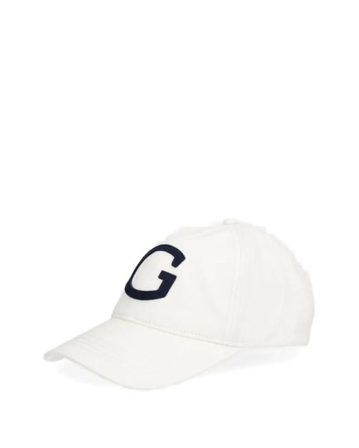 Gant White Logo-Patch Cap for men