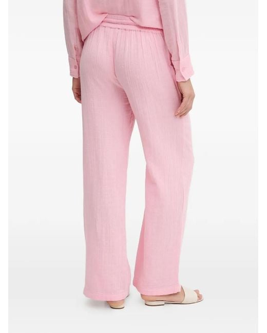 Melissa Odabash Pink Krissy Drawstring Trousers
