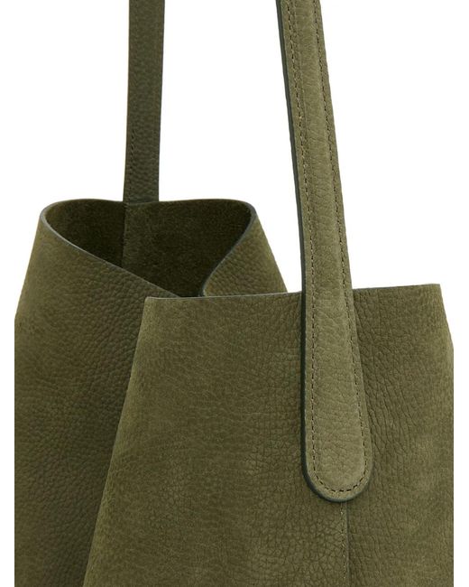 Mansur Gavriel Green Sac Cabas Everyday Cabas En Cuir Nubuck