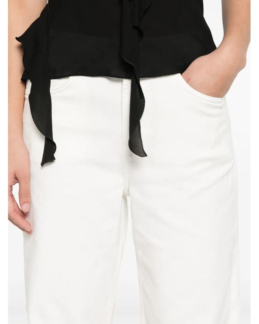AG Jeans White 'New Bgy' Bgy Wide Jeans