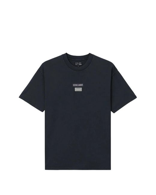 Izzue Blue T-Shirt Imprimé Intégral for men