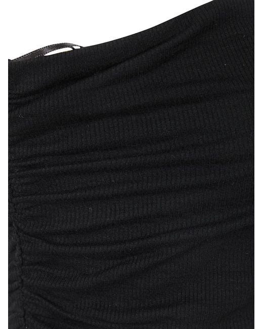 Thom Krom Black Ruched Top