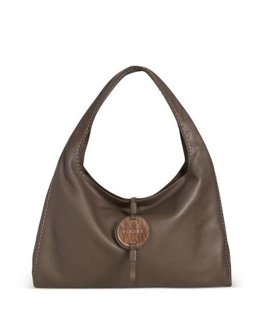 VISONA Brown Positano Shoulder Bag