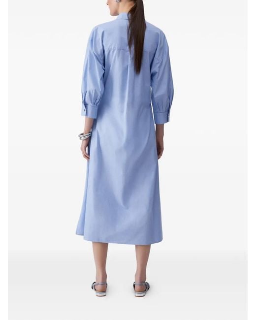 Liu Jo Blue Long Shirt Dress