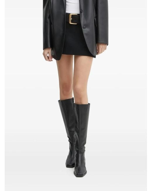 Miss Sixty Black Belted Mini Skirt