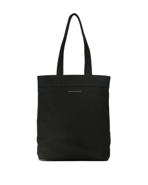 MM6 by Maison Martin Margiela ロゴパッチ ハンドバッグ Black