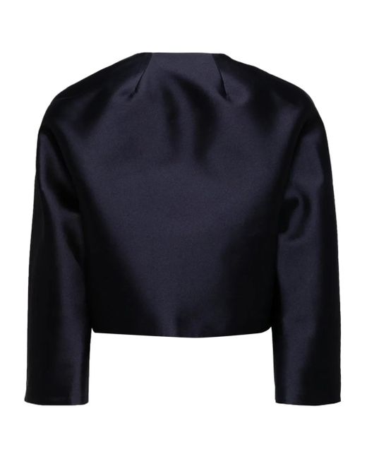 Dice Kayek Blue Cropped Jacket
