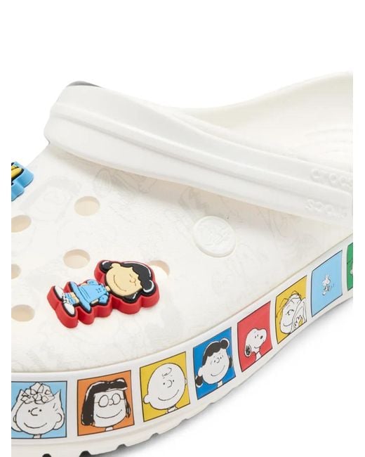 CROCSTM White Peanuts Crocband Clogs