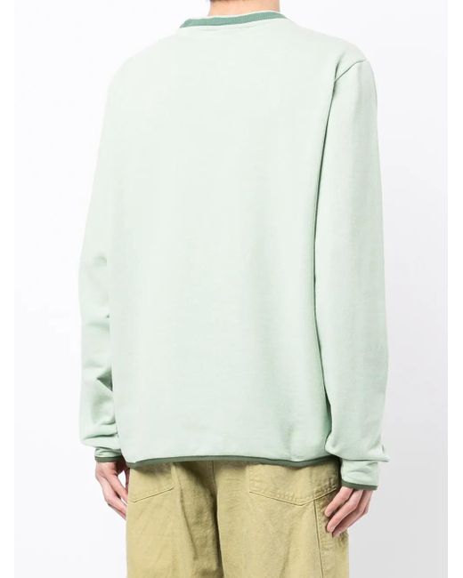 Fila Green Colour-Block Sweatshirt for men