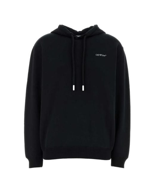 Off-White c/o Virgil Abloh Black Logo-Print Hoodie