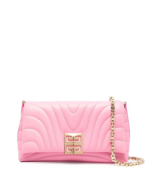 Givenchy Pink Small 4g Soft Quilted Leather Bag