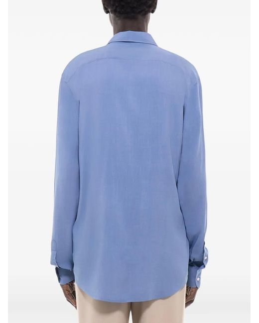 Fursac Blue Long-Sleeve Shirt for men
