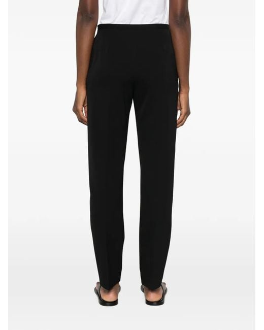The Row Black Straight-Leg Trousers