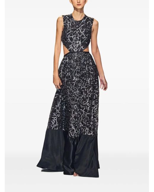 Lethicia Bronstein Blue Archer Minikleid mit Pailletten