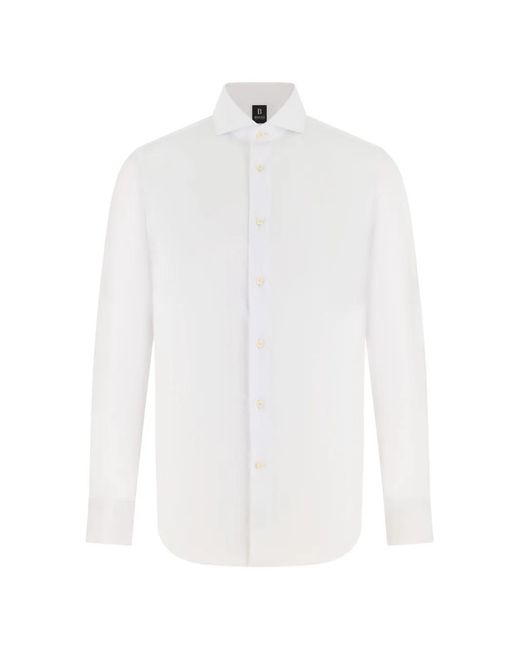 Boggi White Collared Shirt for men