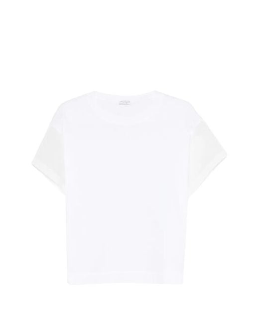Brunello Cucinelli White Classic T-Shirt