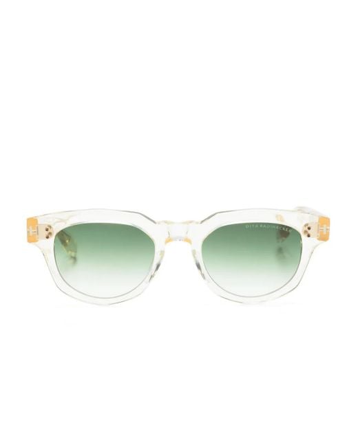 Dita Eyewear Green Radihacker Square-Frame Sunglasses