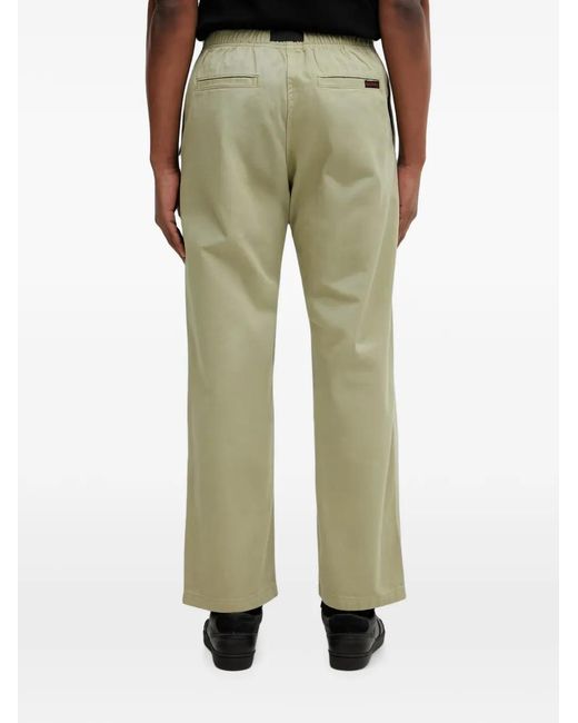 Gramicci Green Belted Straight-Leg Trousers for men