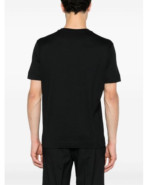 メンズ Emporio Armani Logo-appliqué Cotton T-shirt Black