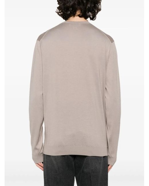 Lardini Gray Cotton Knitted Jumper for men