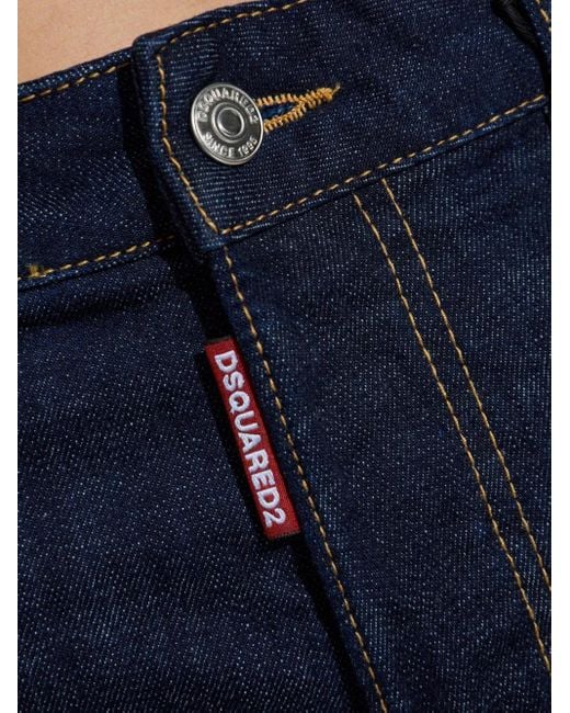 DSquared² Blue Straight-Leg Jeans