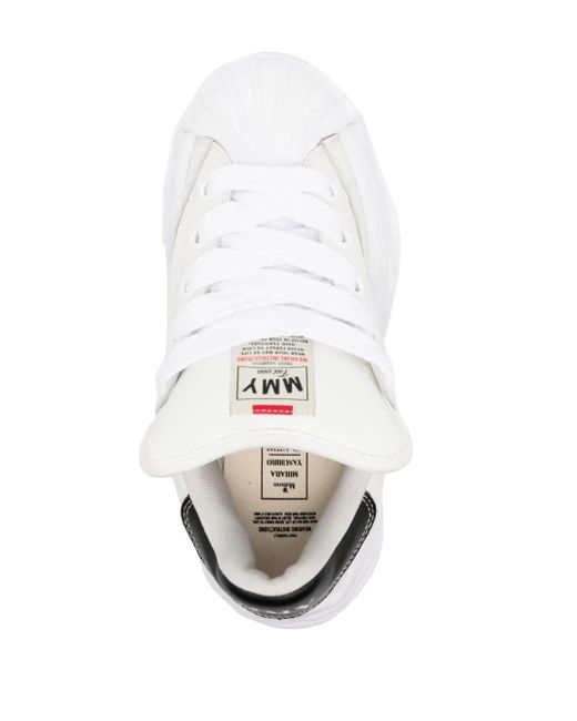 Maison Mihara Yasuhiro White Blakey Original Sole Chunky Sneakers