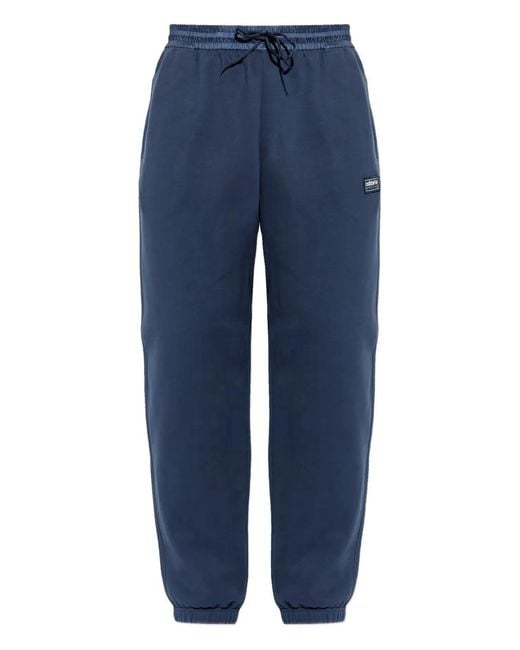 Adidas Blue Wilpshire Spzl Drawstring-Fastening Track Pants for men