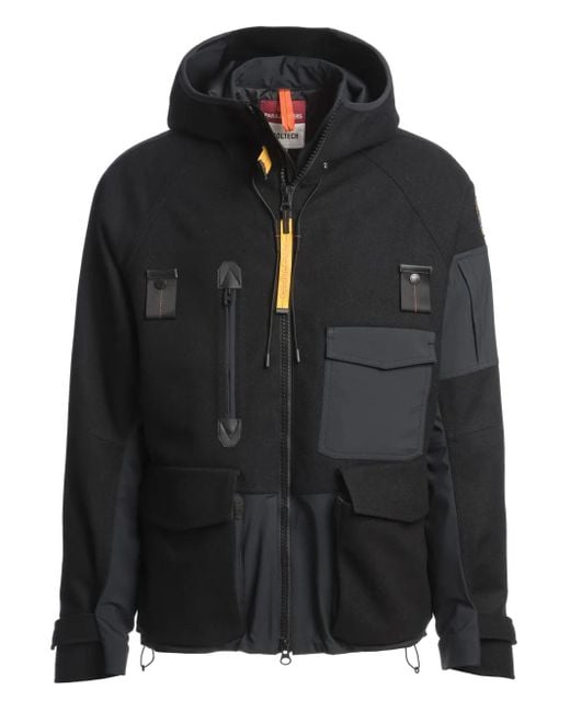 Parajumpers Kapuzenjacke Mit Einsätzen in Black für Herren