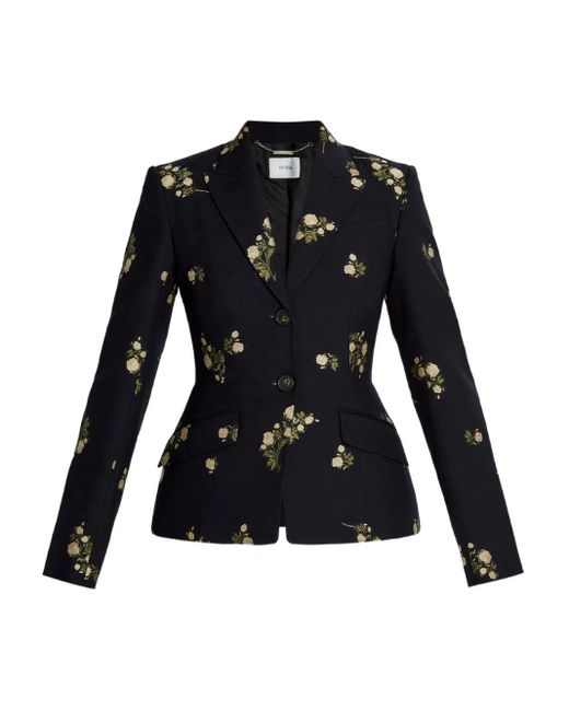 Erdem フローラル シングルジャケット Black