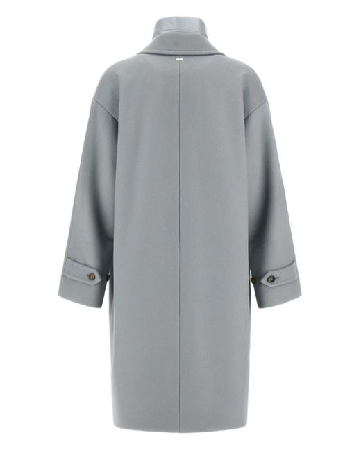 Herno Gray Layered Coat