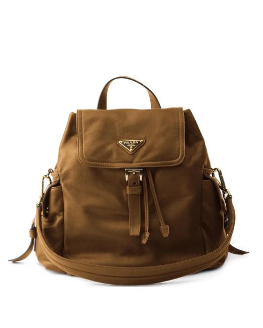 Prada Brown Explore Medium Nappa Leather Backpack