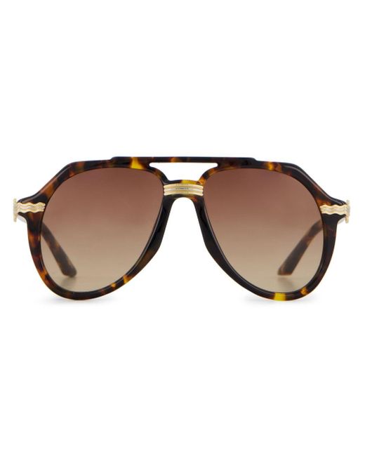 Casablancabrand Brown Rajio Pilot-frame Sunglasses for men