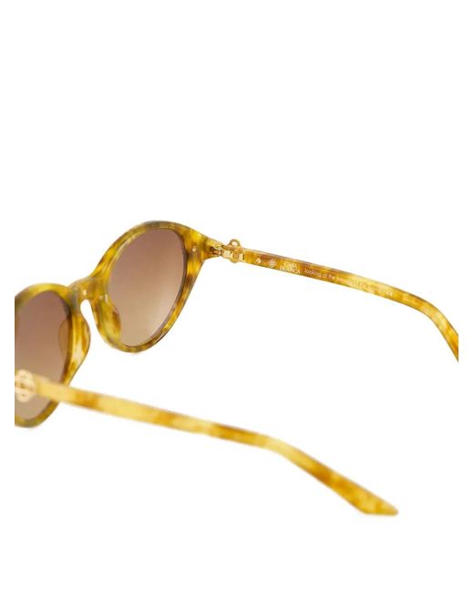 Casablanca Natural Cannes Oval-Frame Sunglasses for men