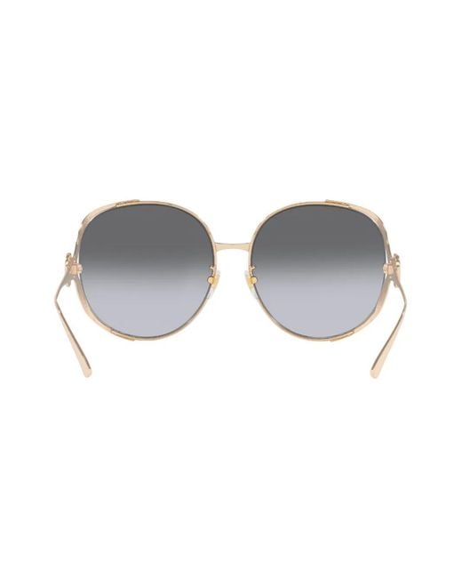 Gucci Gray Round-Frame Sunglasses